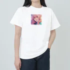 Kyon_IllustItemShopのアーティストのアンニュイ美人 ヘビーウェイトTシャツ