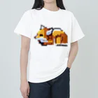 .ANIMALのドットキツネ　 おひるね ver  ヘビーウェイトTシャツ