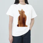 BUNMOMIのおすわり猫シルエット ヘビーウェイトTシャツ