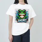 カエルグッズのANGRYカエル Heavyweight T-Shirt