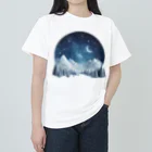 JUPITERの幻想的な冬の夜 ヘビーウェイトTシャツ