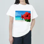 kaiminsapoのハイビスカス　リゾート　🌺　🏝️ ヘビーウェイトTシャツ