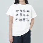 chicodeza by suzuriの12星座一覧 Heavyweight T-Shirt