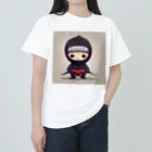 d-design-labのかわいい忍者のイラストグッズ Heavyweight T-Shirt