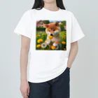 ANTARESのたんぽぽと柴犬 Heavyweight T-Shirt