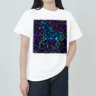 水草のデジタルでアートな馬 Ⅱ Heavyweight T-Shirt