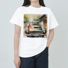 happiness_shopのレトロで魅力的な自動車 Heavyweight T-Shirt