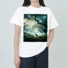 NovAiTen_shopの神秘の森の主 ヘビーウェイトTシャツ