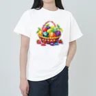 アリエルの空想鉱物店 "Arier's Imaginary Mineral Shop"の宝石のフルーツバスケット〈切り抜き〉 ヘビーウェイトTシャツ