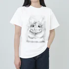 greetenのチンチラ　モノクロアート ヘビーウェイトTシャツ