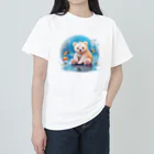 りんりんの可愛いシロクマちゃんショップ　かわいいよ！の池にいる白くま Heavyweight T-Shirt