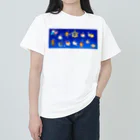 もふもふ堂の十二（十三）星座の夢溢れる猫デザイン Heavyweight T-Shirt