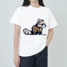 .ANIMALのドットアライグマ　 ちょこん ver ヘビーウェイトTシャツ