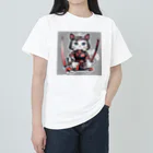 michael−skショップの猫侍 Heavyweight T-Shirt