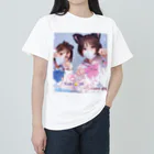 midori_kawaのYuki&JK セーラー服コラボ 夢をつかみ取れ❗️ Heavyweight T-Shirt