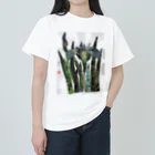 とみよのちぎり絵のとみよのお花 ヘビーウェイトTシャツ