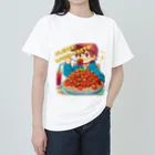 HOMMA-AZARASHIのパスタを楽しむ男の子 Heavyweight T-Shirt