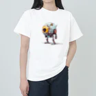 Sachi0625のレトロ戦闘ロボットＲ ヘビーウェイトTシャツ