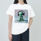 apple47の音楽を聴く宇宙人 Heavyweight T-Shirt