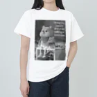 しっぽ堂の明日をみつめる柴犬の親子 ヘビーウェイトTシャツ