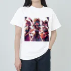 hiroaki123456のai生成　小野小町　クレオパトラ　楊貴妃がバンド結成 ヘビーウェイトTシャツ