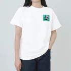 Smile Pop Artの水中パンダ Heavyweight T-Shirt