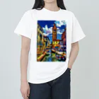 GALLERY misutawoのイタリア ヴェネツィアのサン・バルナバ橋 ヘビーウェイトTシャツ