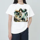 ヨーカズのバイク女子サキ ヘビーウェイトTシャツ