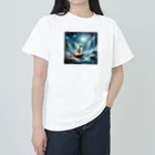 太陽の手の水の妖精 ヘビーウェイトTシャツ