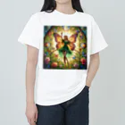 かるるんショップの妖精の魔法　ステンドグラス風 Heavyweight T-Shirt