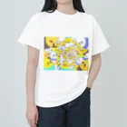 みこしやの騒がしいインコたち ヘビーウェイトTシャツ