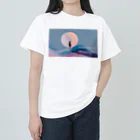 ずっと疲労感の月と1人 Heavyweight T-Shirt