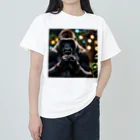 fumi_sportsのボイパしてるゴリラ ヘビーウェイトTシャツ