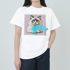 yae_8の猫　YES！！　おしゃれで前向きっぽい日常アイテム ヘビーウェイトTシャツ