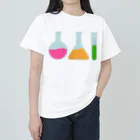 お絵かき屋さんの実験器具（丸底フラスコ/三角フラスコ/試験管） Heavyweight T-Shirt