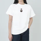 Pixel Art Goodsのgirl（pixel art） Heavyweight T-Shirt