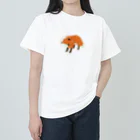 キツネ月のキツネドリル ヘビーウェイトTシャツ