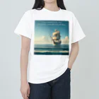 M Y (Yoshida Masaru)の新しい海へ舵を切るには、古い岸を見失う勇気が必要だ。 Heavyweight T-Shirt