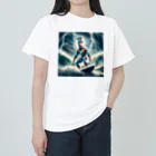 アニマルxスポーツグッズ「アニマル・ヒーローズ」の『キリンKOJIRO - 波乗り嵐での挑戦』 Heavyweight T-Shirt