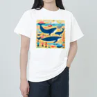 OHANA_087のアラスカの雄大な自然に暮らす人々と動物たちの調和 Heavyweight T-Shirt