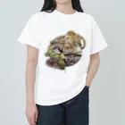 マルポレランドの桃太郎ねこの戯れ Heavyweight T-Shirt