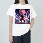 kaz_new9のピンクの髪の毛のおとこの子 ヘビーウェイトTシャツ