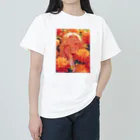 AQUAMETAVERSEのダリアの花の中の笑顔　なでしこ1478 ヘビーウェイトTシャツ