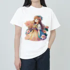 ちーらいふの花の少女 ヘビーウェイトTシャツ