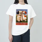 Saza-nami Antique designのTWIN PUPPIES Heavyweight T-Shirt