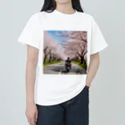 the blue seasonの春の息吹と共に - 桜のトンネルを駆ける Heavyweight T-Shirt