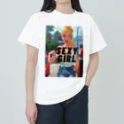 adultistのブロンドセクシーアニメガール ヘビーウェイトTシャツ