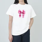 AI Girls Creationのリボンとピンク💖 ヘビーウェイトTシャツ