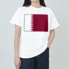 お絵かき屋さんのカタールの国旗 Heavyweight T-Shirt