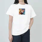 momonekokoの犬も猫も好き ヘビーウェイトTシャツ